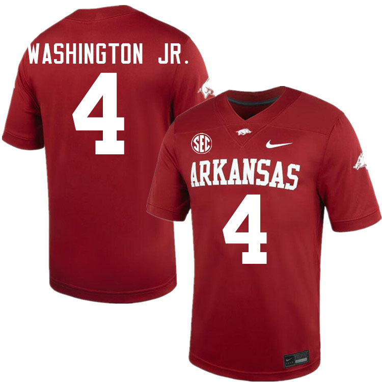 #4 Mike Washington Jr. Arkansas Jersey,Arkansas Razorbacks College Football Jerseys Stitched-Cardina  #4 Mike Washington Jr. Arkansas Jersey,Arkansas Razorbacks College Football Jerseys Stitched-Cardina